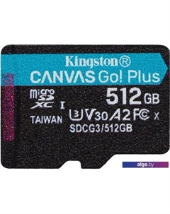 Карта памяти Canvas Go! Plus microSDXC 512GB (с адаптером) Kingston