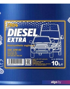 Моторное масло DIESEL EXTRA 10W-40 10л Mannol