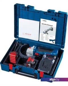 Угловая шлифмашина GWS 180-LI Professional 06019H9021 (с 2-мя АКБ, кейс) Bosch