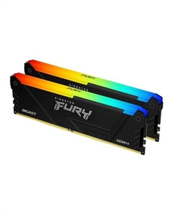 Оперативная память FURY Beast RGB 2x16ГБ DDR4 3600МГц KF436C18BB2AK2/32 Kingston