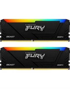 Оперативная память FURY Beast RGB 2x8ГБ DDR4 3600МГц KF436C17BB2AK2/16 Kingston