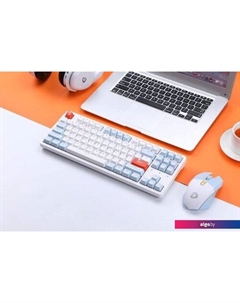 Клавиатура A87X ( Blue Sky V3, белый/синий) Dareu