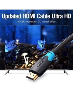 Кабель AACBL HDMI - HDMI (10 м, черный) Vention