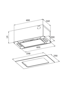 Кухонная вытяжка Asta 850 60 M (черный) Zorg