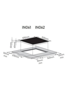 Варочная панель INO61 (черный) Zorg
