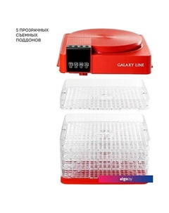 Сушилка для овощей и фруктов GL2630 (красный) Galaxy line