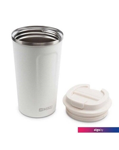 Термокружка 510мл (белый) Miku