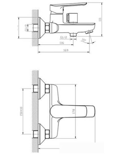 Смеситель Lagos LG 54 Esko