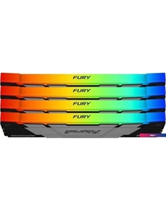 Оперативная память FURY Renegade RGB 4x16ГБ DDR4 3200 МГц KF432C16RB12AK4/64 Kingston