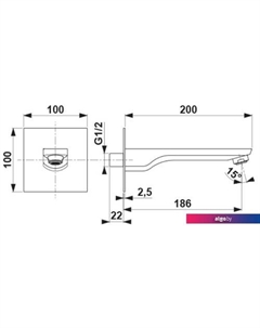 Излив Mokait 836-002-00 Armatura