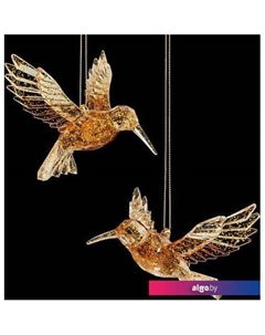 Елочная игрушка Decor Колибри янтарный 50667 Erich krause