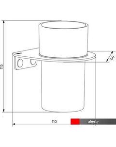 Стакан для зубной щетки и пасты Noa NOABLG0i45 Iddis