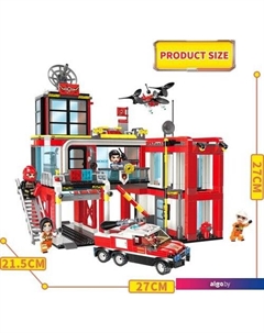 Конструктор Mine Сity 12014 Пожарно-спасательное бюро Qman