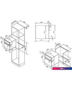Электрический духовой шкаф EO 612 EB Evelux