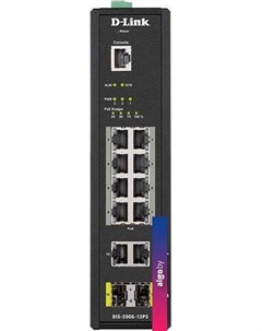 Управляемый коммутатор 2-го уровня DIS-200G-12PS/A2A D-link
