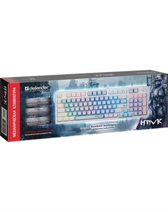 Клавиатура Hawk GK-418 (белый, Outemu Brown) Defender