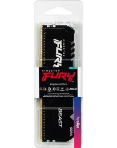 Оперативная память FURY Beast RGB 16ГБ DDR4 3200 МГц KF432C16BB2A/16 Kingston
