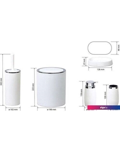 Набор аксессуаров для ванной Home 290000209 (белый) Bemeta