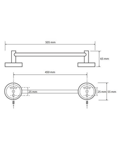 Держатель для полотенца Omega 104104022 Bemeta