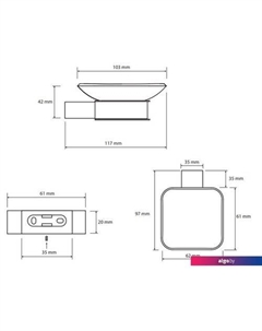 Мыльница Via 135008022 Bemeta