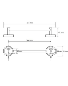 Держатель для полотенца Omega 104104042 Bemeta