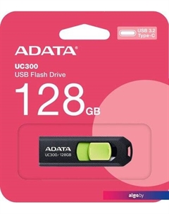 USB Flash UC300 128GB (черный/зеленый) Adata
