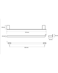 Держатель для полотенца Organic 157104361 Bemeta