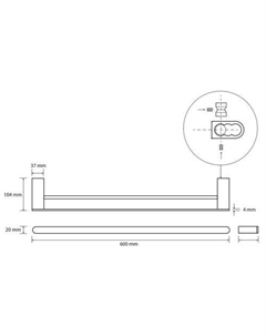 Держатель для полотенца Galla 108104050 Bemeta