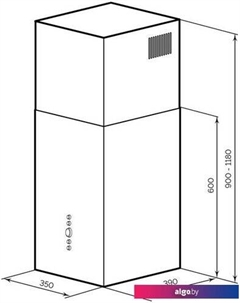 Кухонная вытяжка Mono 400 (нержавеющая сталь) Lex