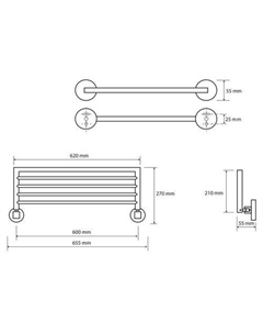 Полка для полотенца Omega 104205152 Bemeta