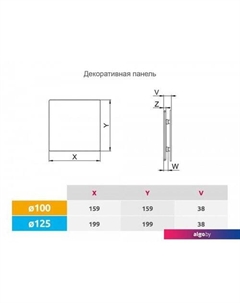 Осевой вентилятор System+ Turbo 125H KWT125H-PTCB125M Awenta