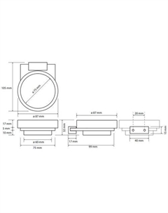 Мыльница Galla 108108020 Bemeta
