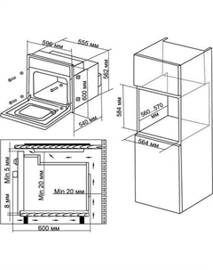 Электрический духовой шкаф 6003.01 BG Hyundai