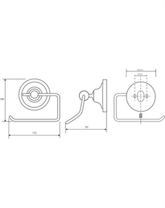 Держатель для туалетной бумаги Retro Zlato-Chrom 144212028 Bemeta
