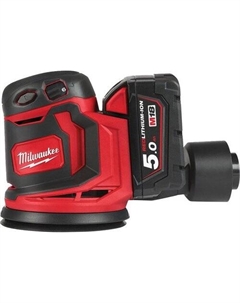 Эксцентриковая шлифмашина M18 BOS125-502B 4933464229 (с 2-мя АКБ, сумка) Milwaukee