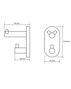 Крючок для ванны Omega 104405222 Bemeta