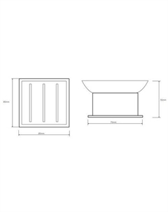 Мыльница Plaza 140108191 Bemeta