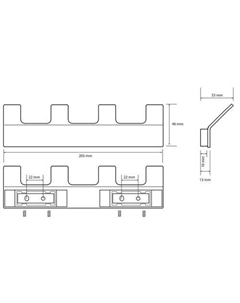 Крючок для ванны Nero 135105210 Bemeta