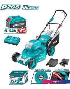 Газонокосилка TLMLI20202 (с 2-мя АКБ) Total