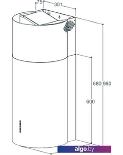 Кухонная вытяжка K 333.41 W Zigmund & shtain