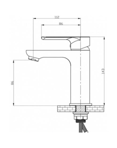 Смеситель SL133-001F Рмс