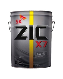 Моторное масло X7 5W-40 20л Zic