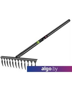 Грабли зубчатые Finland C черным черенком 14 зубьев 1705-Ч