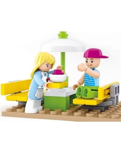 Конструктор Розовая мечта M38-B0525 Кафе мороженое Sluban