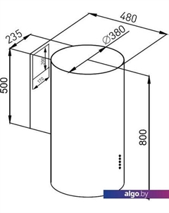 Кухонная вытяжка Lee Side (C) 39 (нержавеющая сталь) Maunfeld