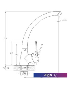 Смеситель ZOP4-B045 (хром) G.lauf