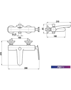 Смеситель Тигрис TG154.5CMATC Slezak rav
