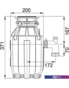 Измельчитель пищевых отходов Turbo Elite TE-75 134.0535.241 Franke