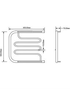 Полотенцесушитель Ника ПМ2 50x60