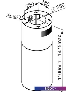 Кухонная вытяжка Lee Isla 39 (белый) Maunfeld